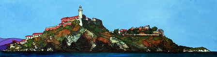 40x150 Il faro di Portoferraio dal mare