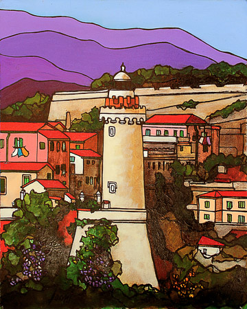 40x50 Faro dal mare
