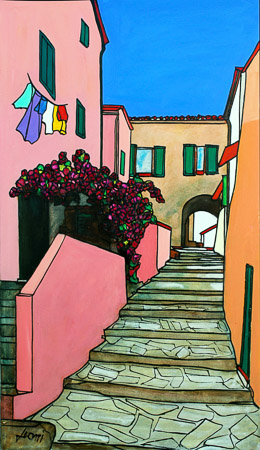 40x70 Porto Azzurro Vicolo della Guardiola