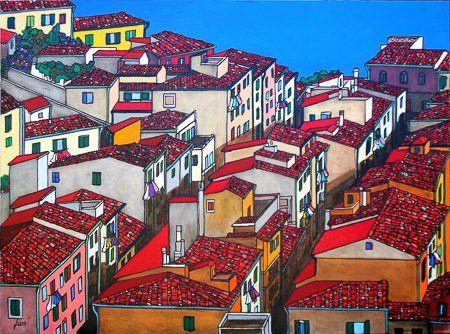 90x120 Tetti sotto la Stella